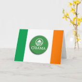 O'bama Irish - Wenskaart Kaart (Gele Bloem)