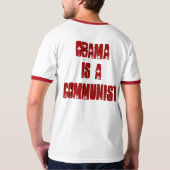 Obama is een communist t-shirt (Achterkant volledig)