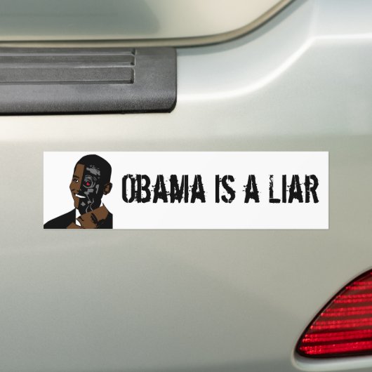 obama is een leugenaar bumpersticker (Op auto)