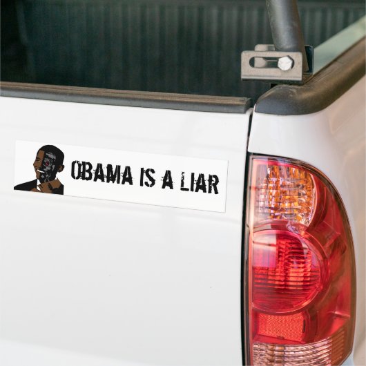 obama is een leugenaar bumpersticker (Op Truck)