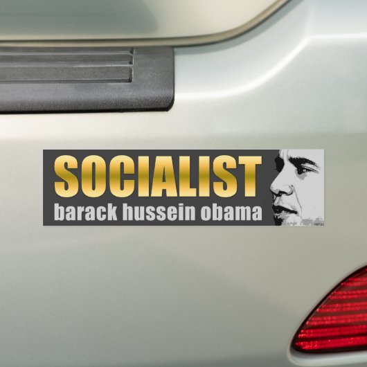 Obama is een socialist bumpersticker (Op auto)