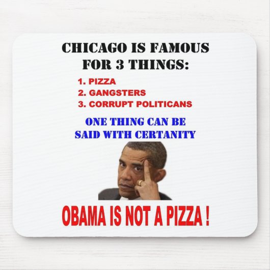 OBAMA IS GEEN PIZZA MUISMAT (Voorkant)