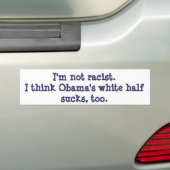 Obama is klote!!! bumpersticker (Op auto)