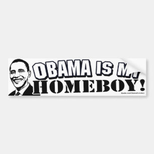 Obama is mijn Homeboy Bumpersticker
