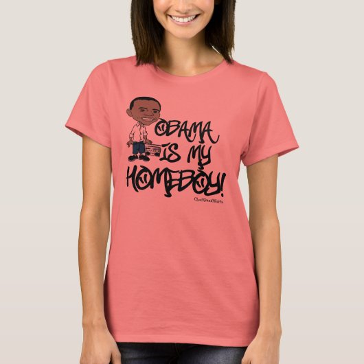 Obama is mijn Homeboy. T-shirt (Voorkant)