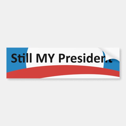 Obama is mijn President trump Bumpersticker (Voorkant)
