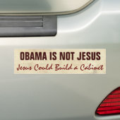 Obama is niet Jezus grappig politiek Bumpersticker (Op auto)