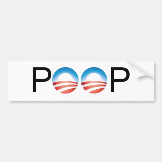 Obama is onzin bumpersticker (Voorkant)