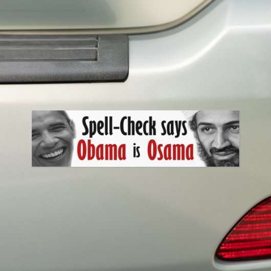 Obama is Osama Bumpersticker (Op auto)