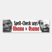 Obama is Osama Bumpersticker (Voorkant)