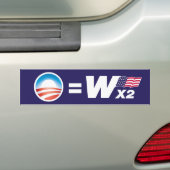 Obama is Struik Bumpersticker (Op auto)