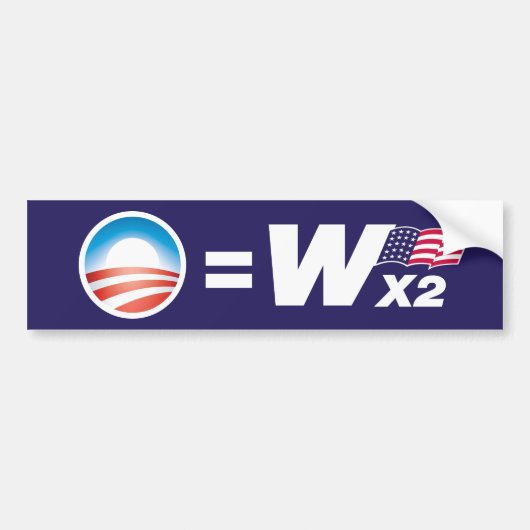Obama is Struik Bumpersticker (Voorkant)