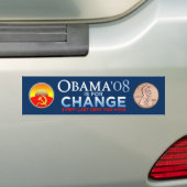 OBAMA IS VOOR UW Bumpersticker VOOR WIJZIGING (Op auto)