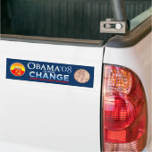 OBAMA IS VOOR UW Bumpersticker VOOR WIJZIGING (Op Truck)