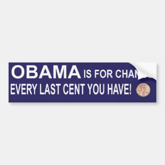 Obama is voor verandering bumpersticker