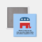 Obama is wat je krijgt als magneet (Voorkant / Achterkant)