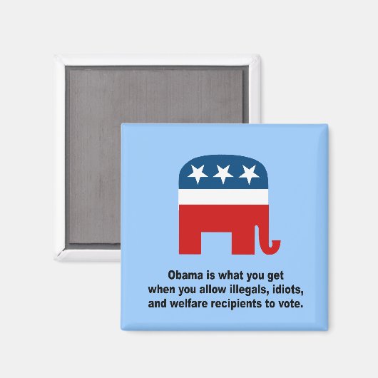 Obama is wat je krijgt als magneet (Voorkant / Achterkant)