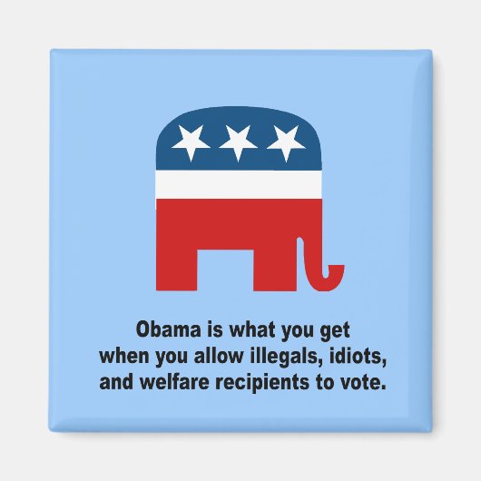 Obama is wat je krijgt als magneet (Voorkant)