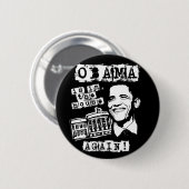 Obama is weer in het Huis! Ronde Button 5,7 Cm (Voorkant /achterkant)