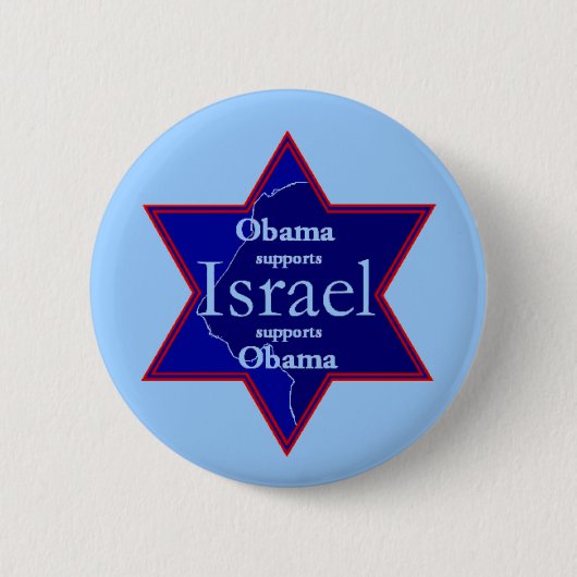Obama ISRAEL Button (Voorkant)