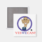 Obama, ja, dat kunnen we! magneet (Voorkant / Achterkant)