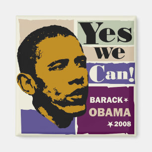 Obama, ja, dat kunnen we! Magneet