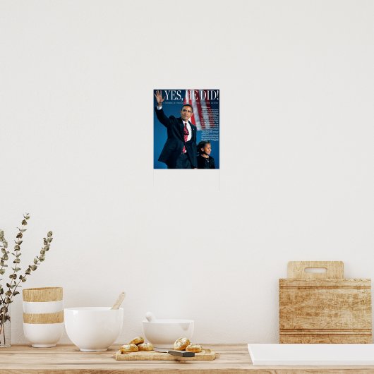 Obama: Ja, hij heeft Poster gedaan (Keuken)