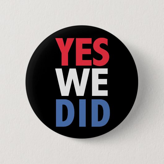 Obama Ja. Ronde Button 5,7 Cm (Voorkant)