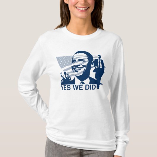 Obama Ja, we deden T-Shirt (Voorkant)