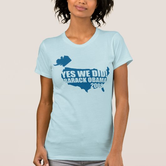 OBAMA Ja, we deden T-Shirt (Voorkant)