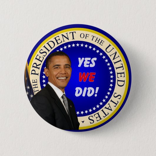 Obama - Ja, we hebben Button gedaan (Voorkant)