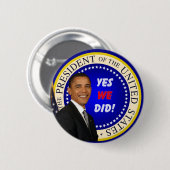 Obama - Ja, we hebben Button gedaan (Voorkant /achterkant)