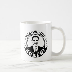 Obama Ja, we hebben weer V1 BW gedaan Koffiemok