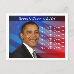 Obama Ja, we kunnen Briefkaart