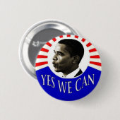 Obama Ja, we kunnen Buttonnen Ronde Button 5,7 Cm (Voorkant /achterkant)