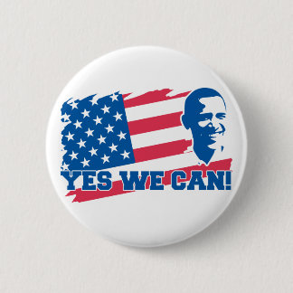 Obama Ja, we kunnen Buttonnen Ronde Button 5,7 Cm
