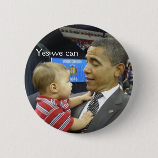 OBAMA Ja we kunnen Ronde Button 5,7 Cm