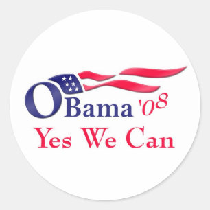 Obama ja we kunnen Sticker