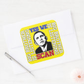 Obama Ja, we scannen Sticker (Envelop)