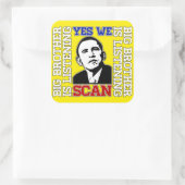 Obama Ja, we scannen Sticker (Tas)