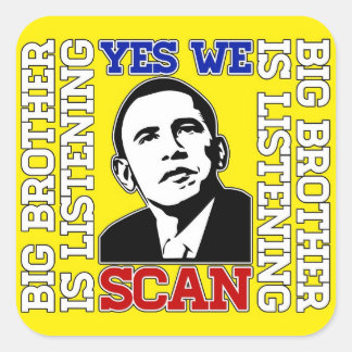 Obama Ja, we scannen Sticker