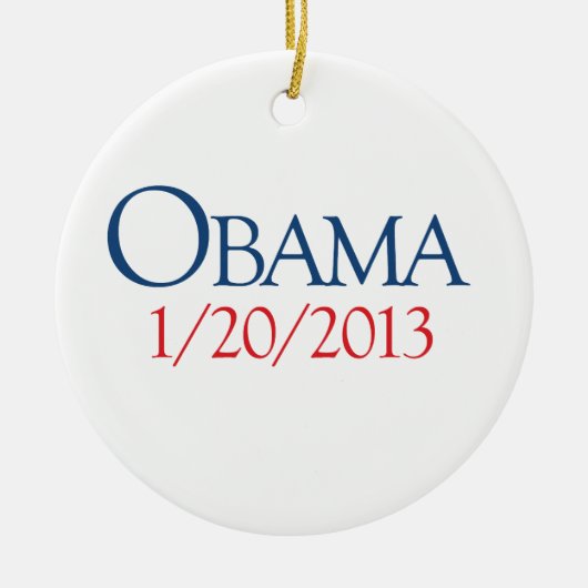 OBAMA JANUARI 20 -.png Keramisch Ornament (Voorkant)