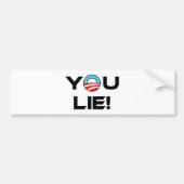 Obama, je liegt bumpersticker (Voorkant)