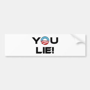 Obama, je liegt bumpersticker