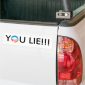 Obama, je liegt!!! bumpersticker (Op Truck)