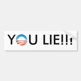 Obama, je liegt!!! bumpersticker