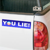 Obama, je liegt bumpersticker (Op Truck)