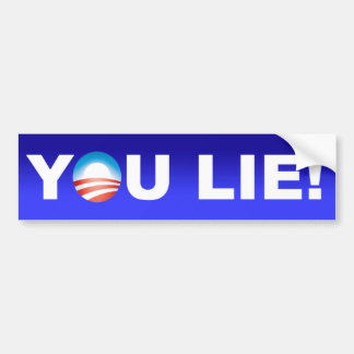 Obama, je liegt bumpersticker