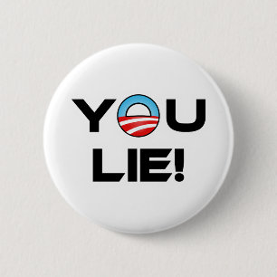 Obama, je liegt ronde button 5,7 cm