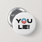 Obama, je liegt ronde button 5,7 cm (Voorkant /achterkant)